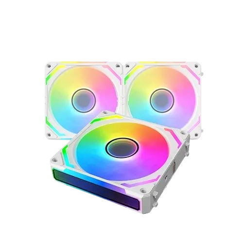 Xigmatek Starlink Ultra Arctic ARGB 3x fans with Controller White